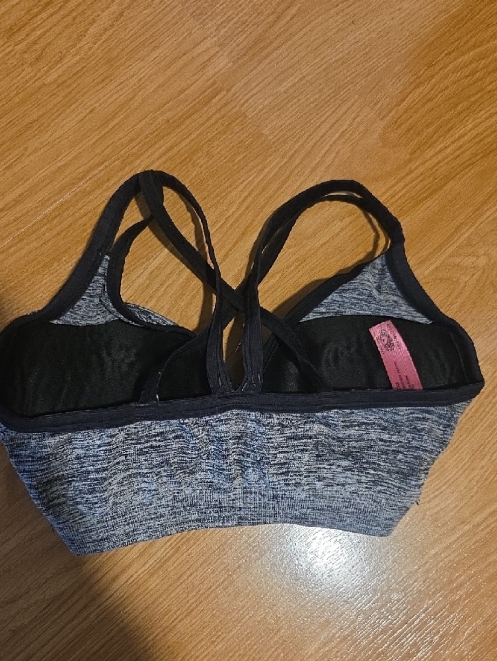 Fruit of the Loom Gray Heather Strappy Sports Bra - Picture 3 of 4
